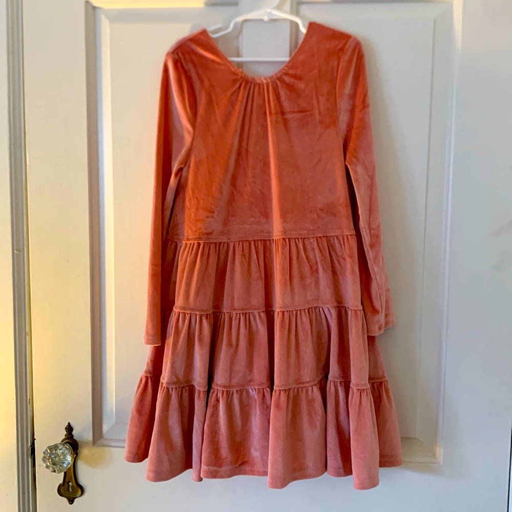 Pink Chicken Velour Nutcracker Dress.  Size: 8.